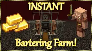 Instant Piglin Bartering Farm! Minecraft Tutorial