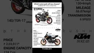 Yamaha MT15 vs Duke125 price list #yamaha #mt15 #duke125 #ktm #mt #bikes #bikeedits #superbike #new