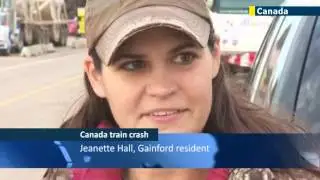 Canadian National Tanker Train Crash: Fire crews battle blaze after train derails west of Edmonton