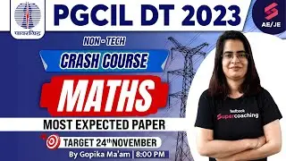 PGCIL Diploma Trainee Maths Lecture 2023 | PGCIL Previous Year Question Paper Maths |By Gopika Ma'am
