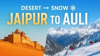 Rajasthan to Auli ❄️ Desert to Mini Switzerland of India / #auli #incredibleindia #uttrakhand #viral