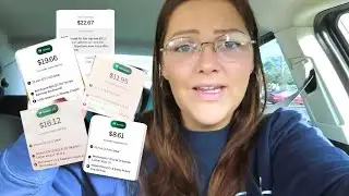 Double Orders on Uber Eats Driver App / Deliver with Sara Elizabeth