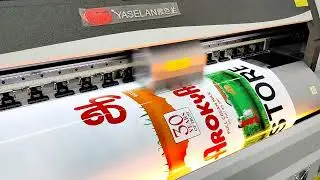 Yaslean 512i 6ft printing size with 4 heads #youtube #largeformatprinter #trendingshorts #latestnews