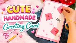 DIY  Cute Handmade Greeting Card 💌 | Easy Paper Craft! Card#greetingcard#diy #handmade #artandcraft