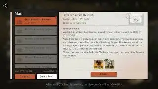 Reverse: 1999 - Devs Broadcast v3.2 Rewards Mail