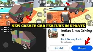 New Create Car Feature Cheat Code in Indian Bike Driving 3D 🤯🔥| New Update Props Car 😍|Harsh in Game