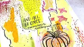Fall Inspired Art Journaling Page