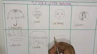 let's draw object that start with letter 