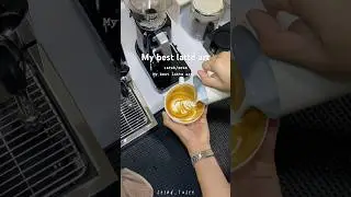 Try to make best latte art🥹14Feb2026 #coffeeart #coffee #barista #cafe