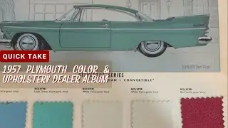 The 1957 Plymouth Color & Upholstery Dealer Album had this unique feature