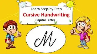 Capital Letter M | Learn Cursive writing | Funwithworksheets.com | Free worksheets