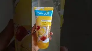 everyuth lemon and cherry face wash review #shorts #review