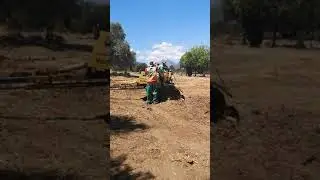 Rootballs Removal with Vermeer stump grinder and Volvo TLB