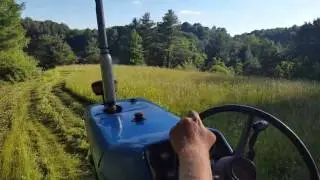 Ford TW-5 Mowing a Small Steep Field