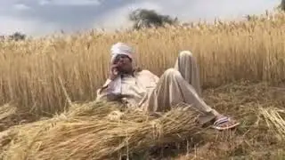 Funny old man gandum katai