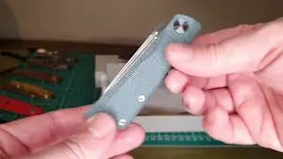 Real Steel Luna Denim Micarta - UK EDC knife.  Knife Centre exclusive