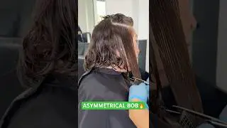 ASYMMETRICAL BOB HAIRCUT: Complete Tutorial Linked Below! ✂️🔥🔥🔥