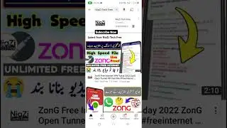 ZonG New File Today #shorts #shortsvideo #shortsyoutube zong free internet vpn today 2022 #zong