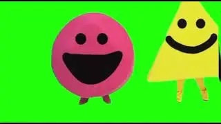i am a shape green screen