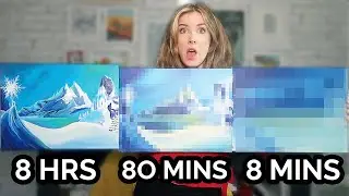 PAINTING In: 8 HOURS | 80 MINUTES | 8 MINUTES?!