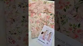 Sanam Saeed Luxury Eid Lawn 2025 Ready to dispatch #youtubeshorts