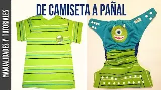 TUTORIAL DE CAMISETA A PAÑAL DE TELA - Los290ss