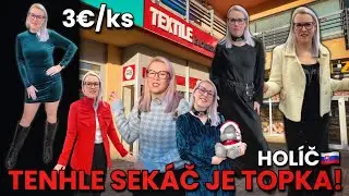 TADY SPLAŠÍTE ZA PÁR EURO NÁDHERNÉ OUTFITY!😍TEXTILE HOUSE HOLÍČ JE TOP SECOND HAND🥳