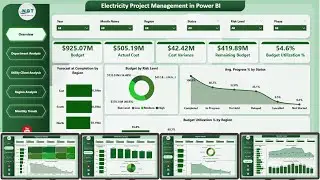 Electricity Project Management in Power BI