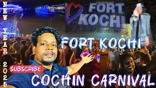 New Year Celebration in Kochi 2025 / Kochi Carnival 2025 /Fort kochi New year celebration/@vasukj24