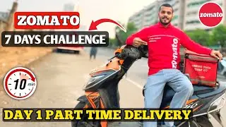 Zomato 7 Days Challenge Part-Time Earnings Review 🤔|| #joshivlogrj03 #zomato #deliverychallenge 