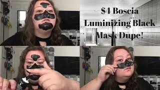 $4 Boscia Luminizing Black Mask Dupe! Aichun Beauty Blackhead Remover Mask Test!