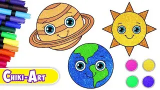 How to Draw Planets | Solar System Drawing | Drawing & Coloring For Kids | Chiki Art