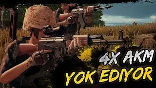 4X AKM YOK EDİYOR! - #SQUAD #FPP