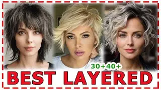 Best💕 layered hairstyles 2024 for women over 30.Haircuts 2024.Shag