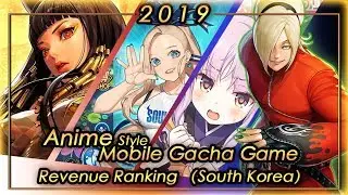 (South Korea) 2019 FULL YEAR Anime Gacha Mobile Game Revenue Tier List
