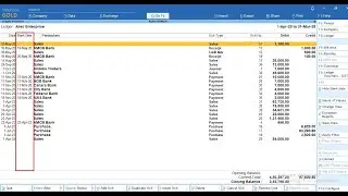Tally Add On : Show Bank Reconcilation Date in Ledger Statement  in TallyPrime software.