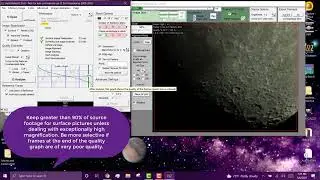 Surface Image Processing Tutorial (PIPP, Autostakkert, Registax)