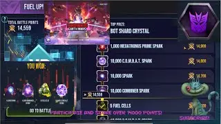 Transformers Earth Wars Special Event called Fuel UP! Score over 14000 points-collect great prizes