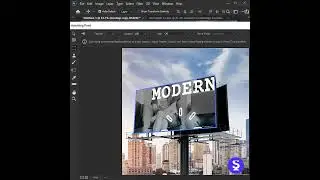How to Create a Realistic Hoarding Mockup in Photoshop🔥🔥😱😱#shorts #photoshop_tutorial