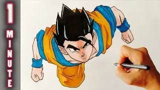Pk GOHAN ✎ DRAGON BALL Z ✎ 1 Minute Draw