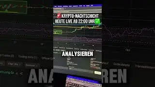 Bitcoin EXPLODIERT! 22:00 KRYPTO NACHTSCHICHT LIVE! Komm rein👀 #trading #crypto #bitcoin