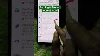 Earning is limited or restricted problem solve 🤔 #limitedearning #restrictedearning #Earningdown