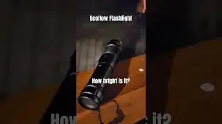 Ecoflow flashlight. How bright is it? #ecoflow #flashlight #camping #rechargeablelight