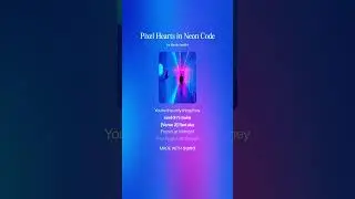 Pixel Hearts in Neon Code