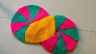 Make a big size stylish Woolen Doormat at home🏡#DIYByAnjali ​#DoormatKnitting​#paydannewdesign
