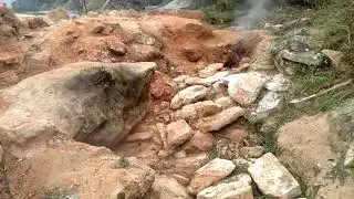 @Spring Hot Water 🔥 at Tapovan, Uttrakhand. 😱👍👌