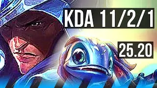 TALON vs FIZZ (MID) | 700+ games, 11/2/1, Godlike | KR Master | 25.20