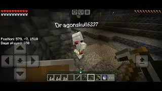 In my haunted world with my online dad in Minecraft #minecraft 