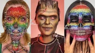HALLOWEEN IDEAS | REMOVAL OF SPECIAL EFFECTS (SFX) | SATISFYING MAKEUP REMOVAL | ASMR 💚💛💜💙❤️