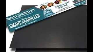 smart griller bbq grill baking mats set of 3 high quality non stick sheets heavier teflon coating fo